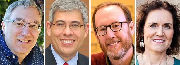 Headshots of four new fellows