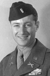 Young man in military uniform