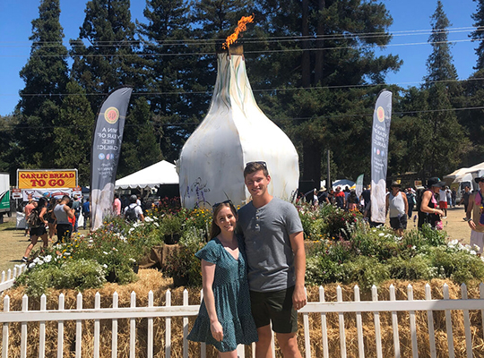 Megan Bull at the Gilroy Garlic Festival in 2019