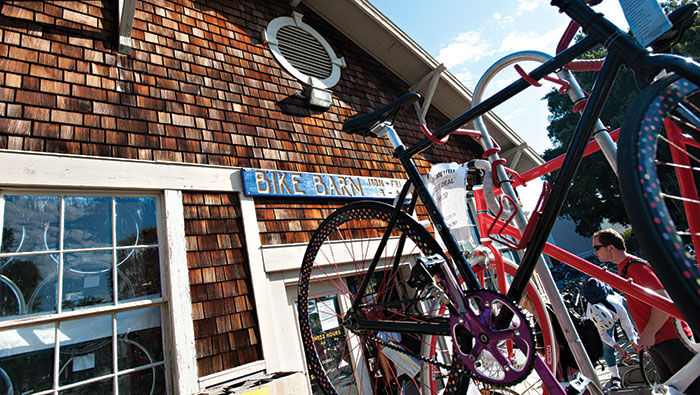 Exterior of the Bike Barn