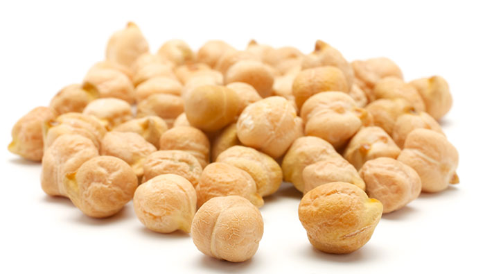 Pile of chickpeas