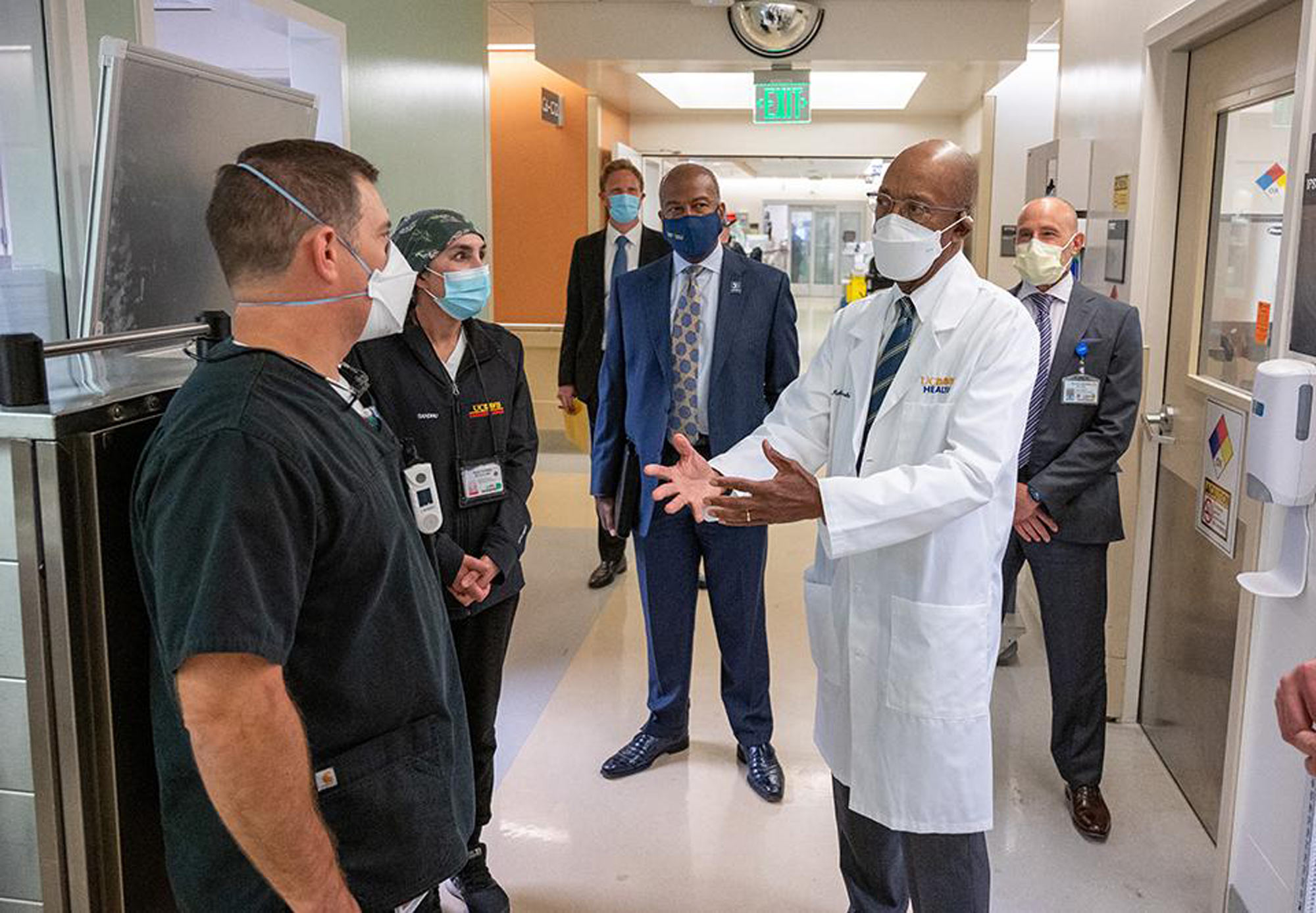 Executives tour medical center