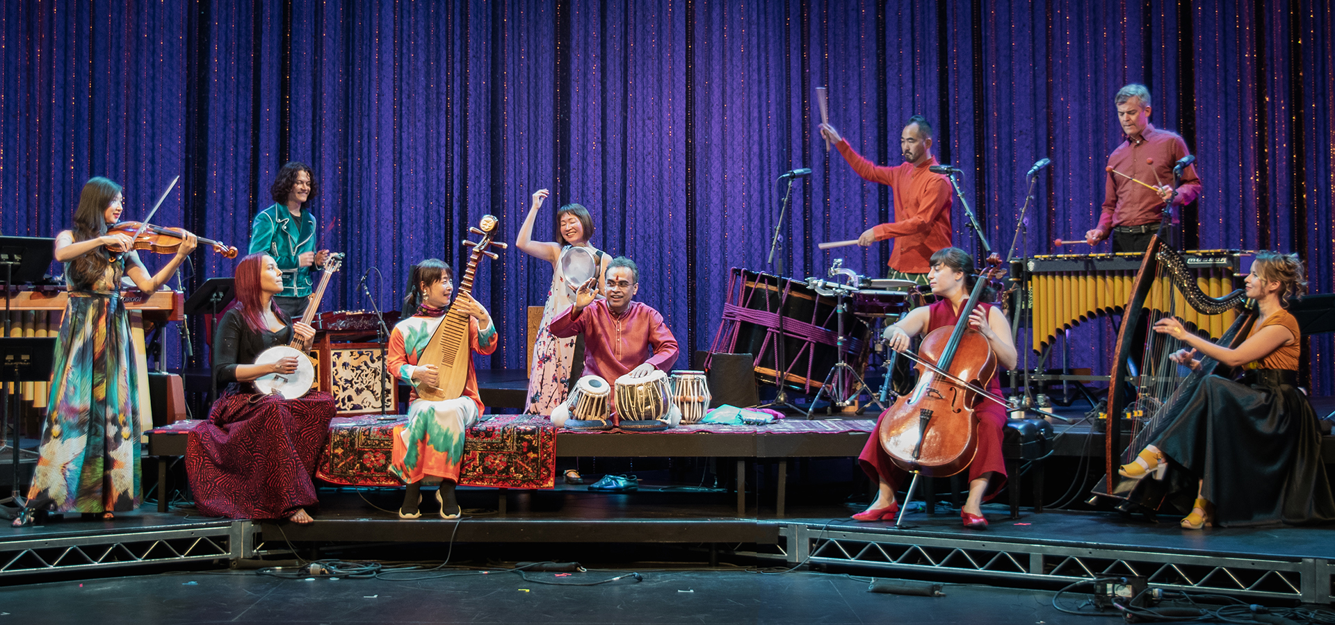 Silkroad Ensemble on stage