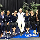 Members of the UC Davis gymnastics team.