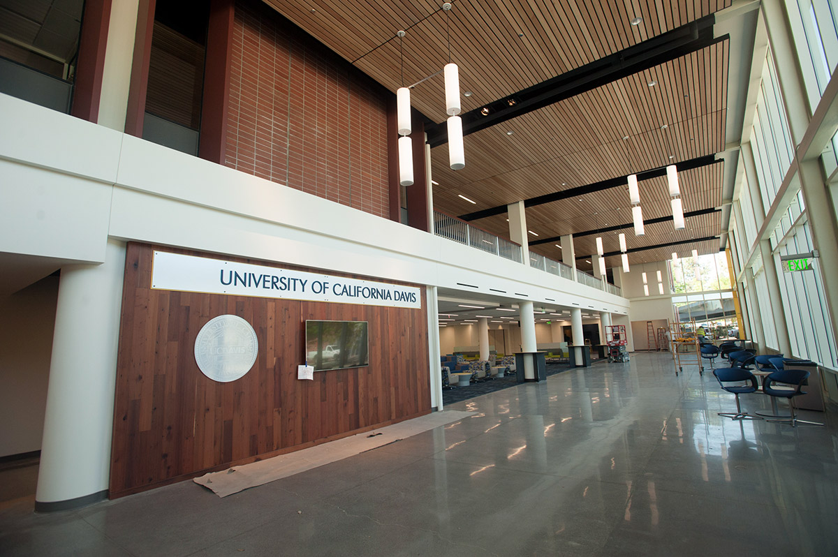 The Memorial Union atrium area.