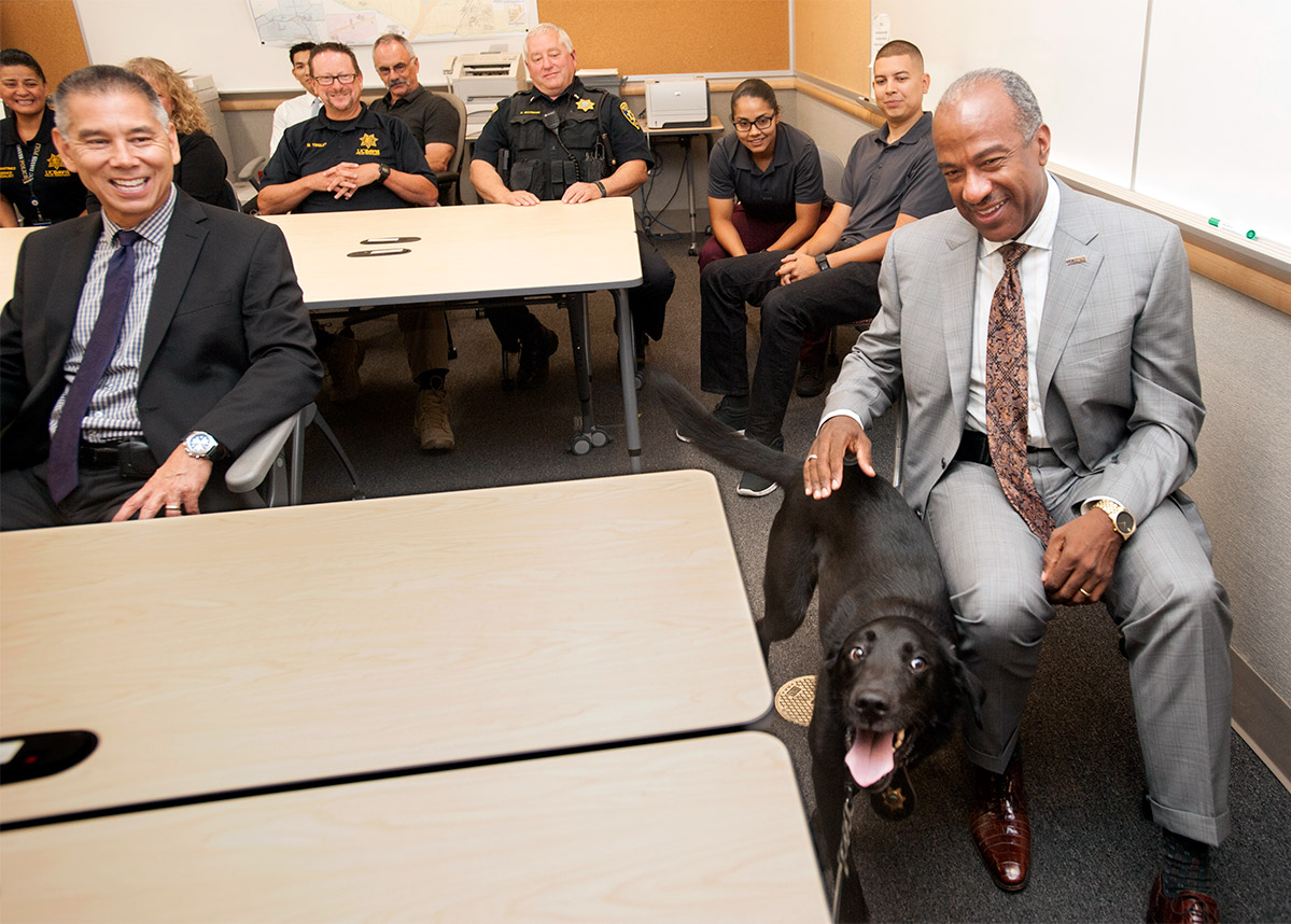 Gary May meets the UC Davis Police