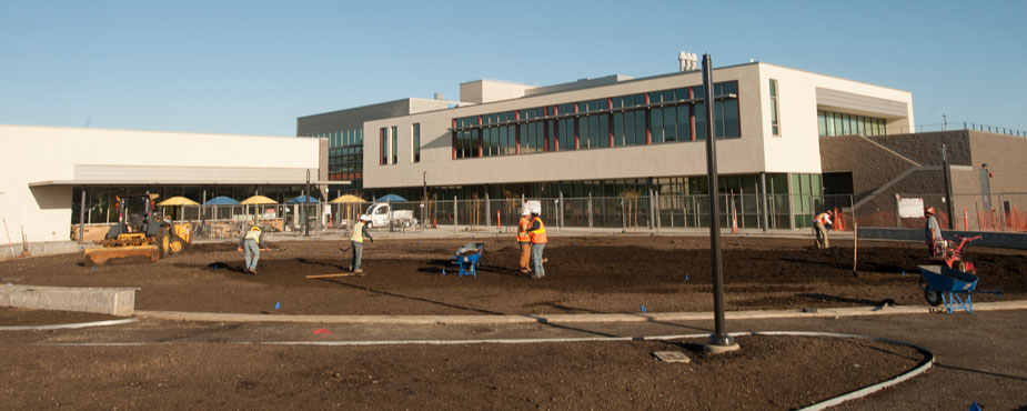 New vet med building, exterior