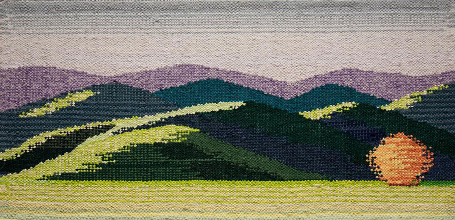 Birgitta Olsen tapestry, “Blackpoint Road" (cropped)