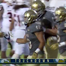 Screenshot of football broadcast