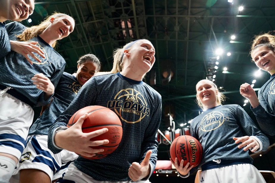 Women in huddle