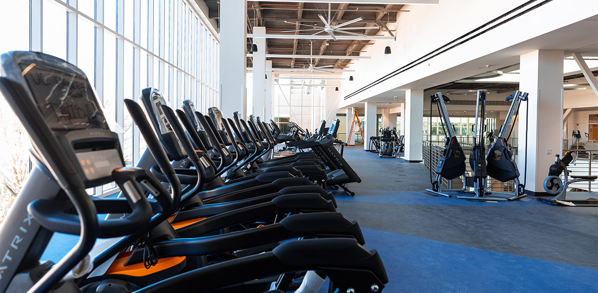 Cardio machines in the ARC.