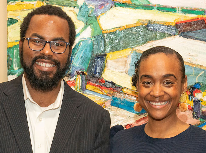 Torry and Maisha Winn, side-by-side portrait