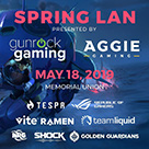 A flyer for Aggie Gaming's Spring LAN.