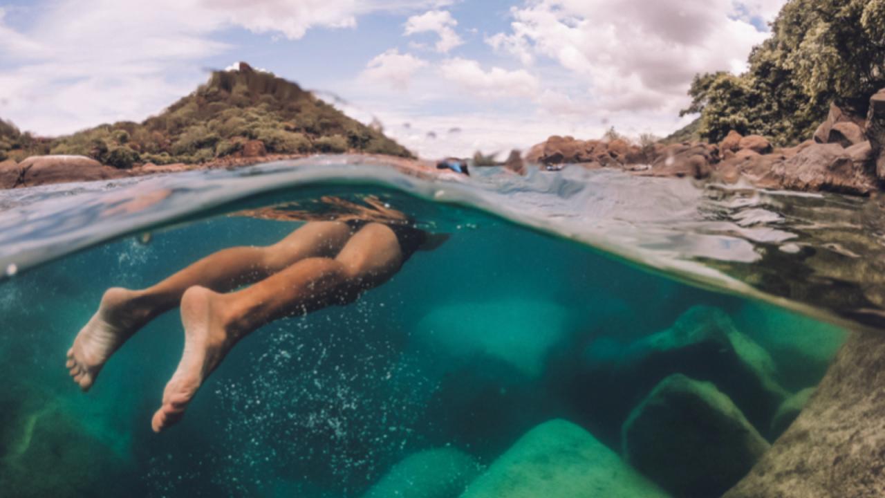 The azure waters of Lake Malawi, Malawi, where Matthew Dea swam during study abroad. (Matthew Dea)