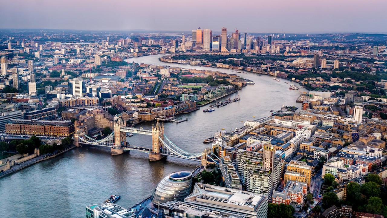 A bird's eye view of London