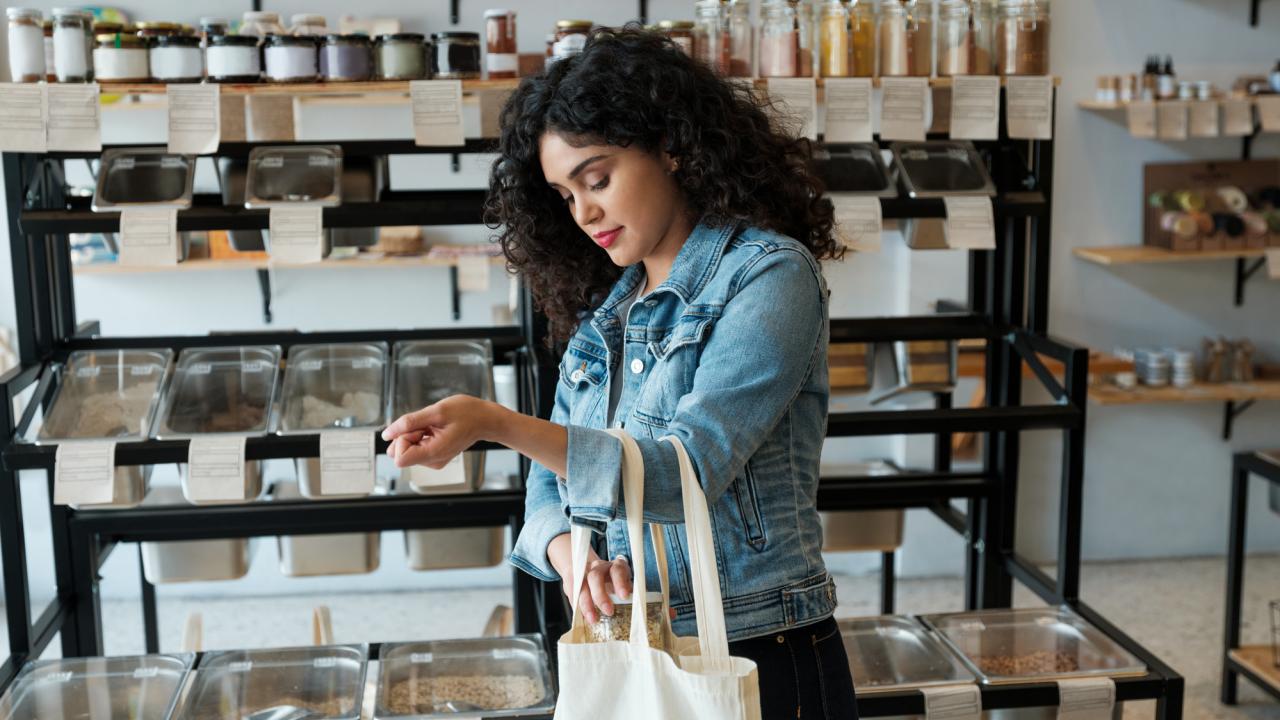 woman shopping
