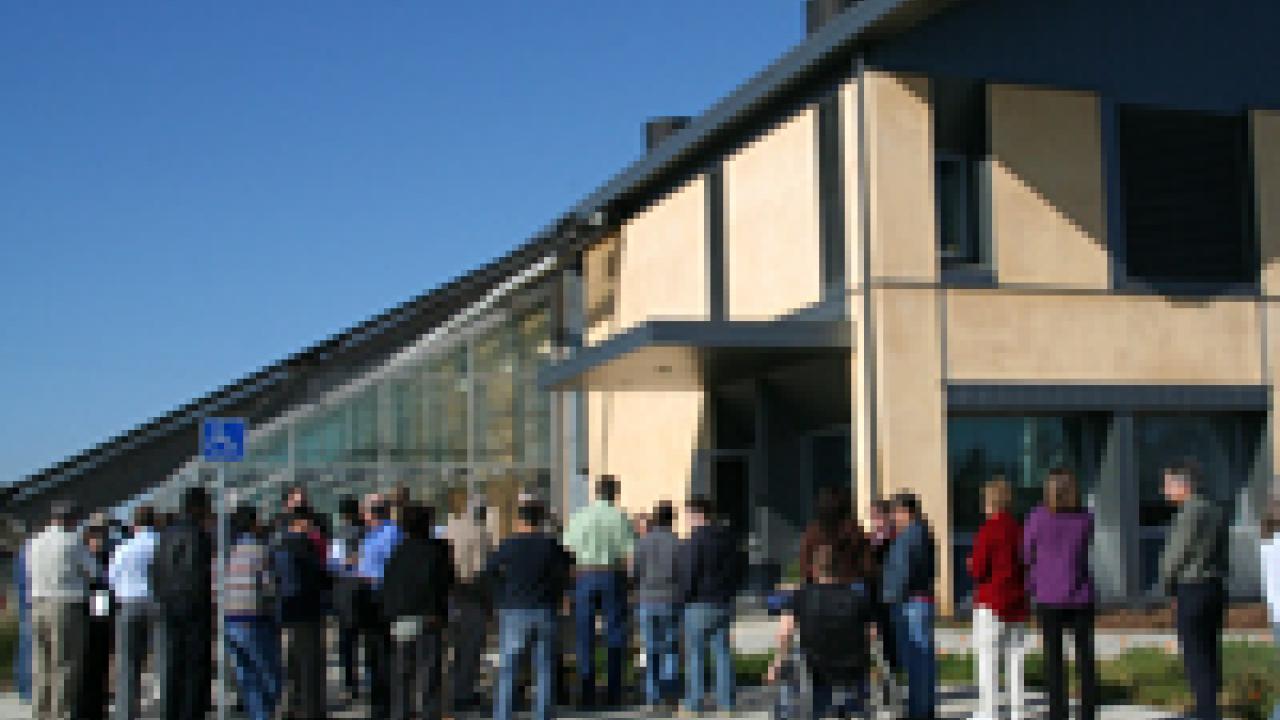 More than 100 people from campus, other UCs, government agencies and private companies turned out for the Feb. 3 opening of the Contained Research Facility. 