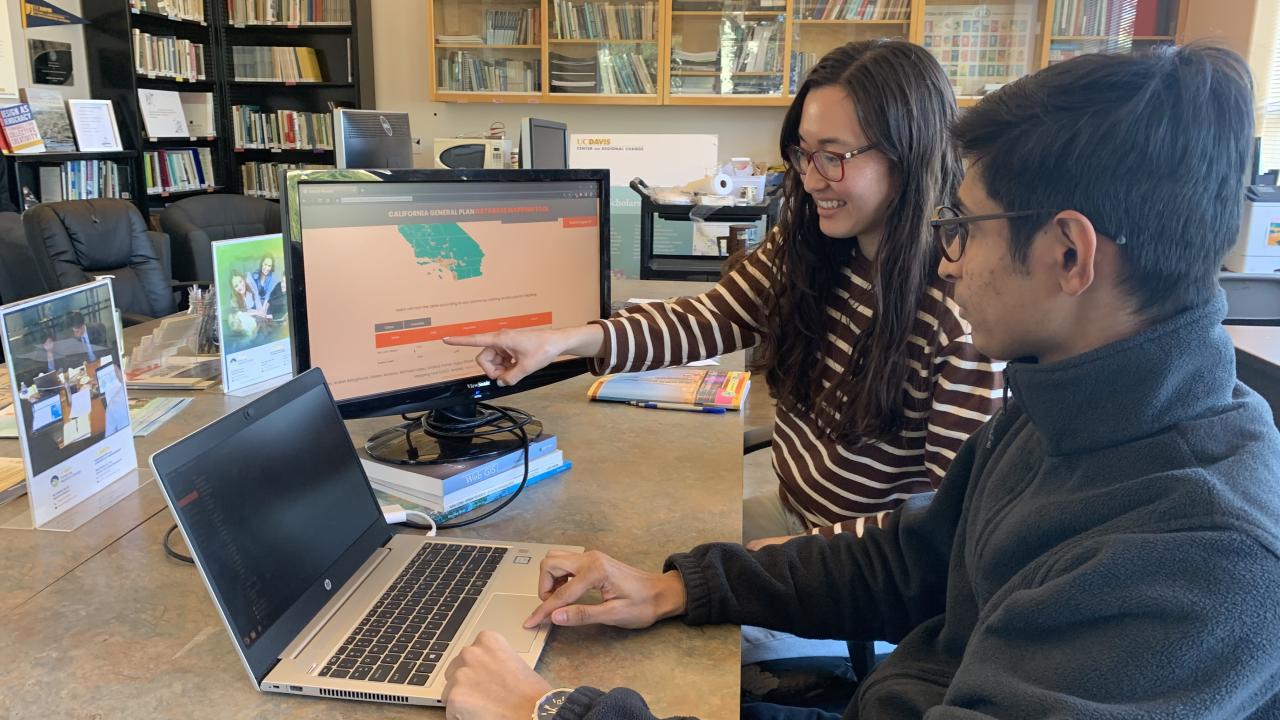 Students view computer screens as they work