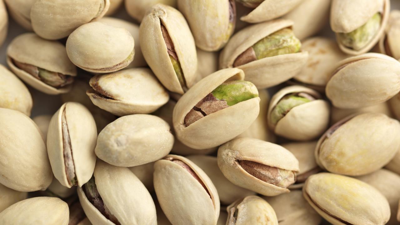 close up image of pistachios, ready to eat