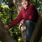 Man in tree