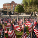 Flag display on Quad, MU in background