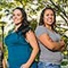 Four women standing outdoors