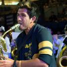 The band-uh performs at the New Student Fall Welcome at the Pavilion.