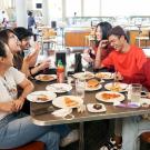 Students eat at Segundo Dining Commons.