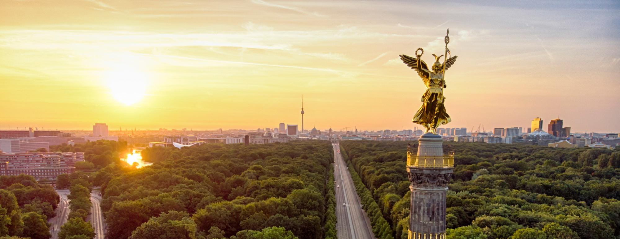 Aerial view of Berlin