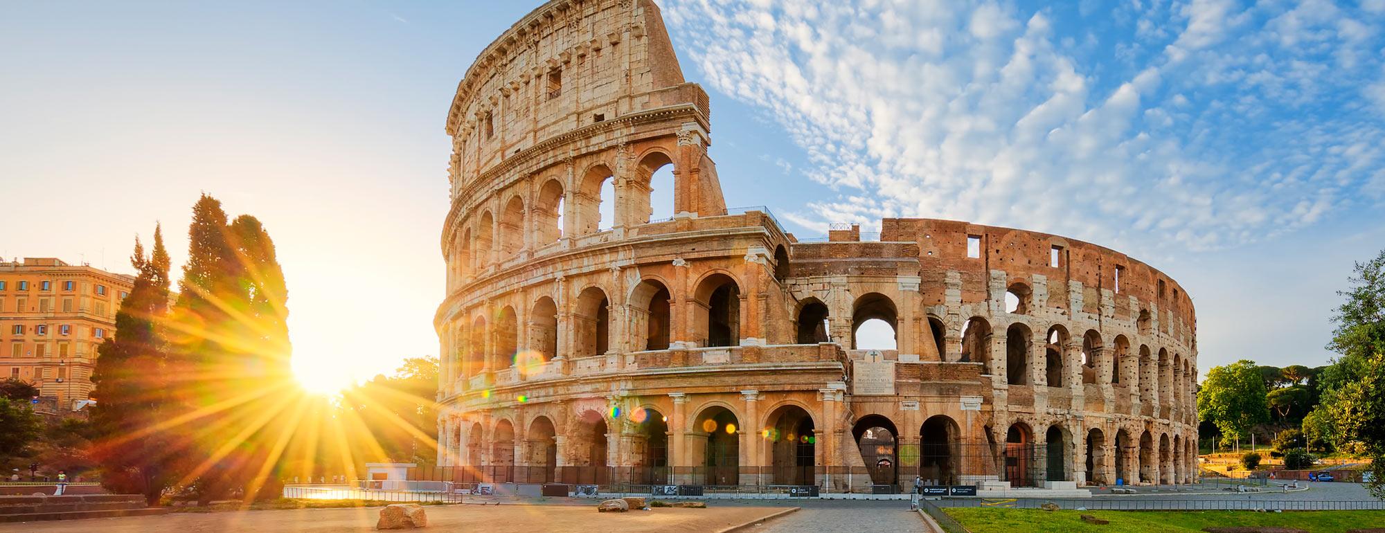 A view of the Roman Coliseum