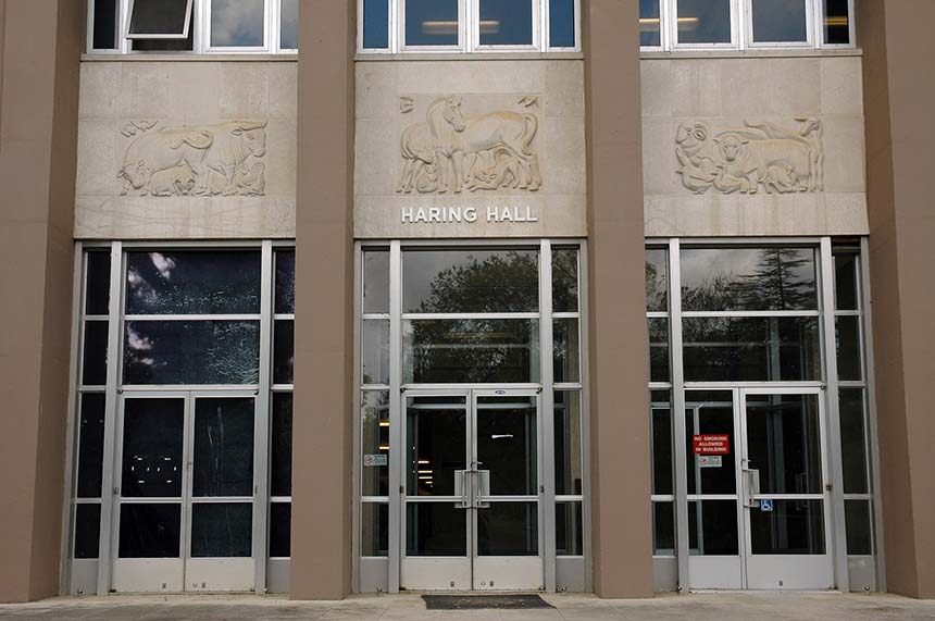 Haring Hall entrance